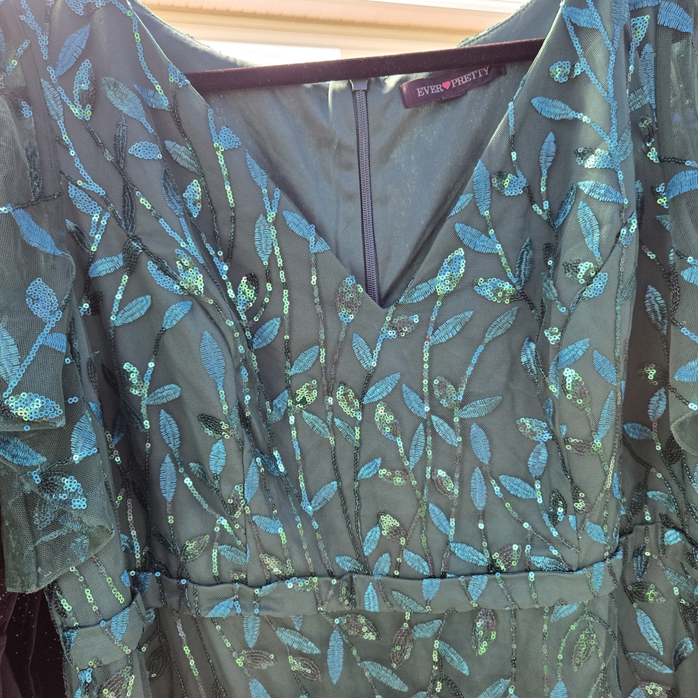 Ever Pretty Teal Sequin Dress